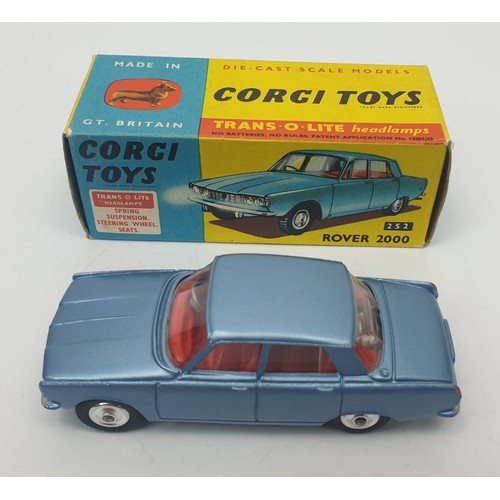 277 - A vintage boxed Corgi Rover 2000, 252. UK shipping £14. We combine shipping.