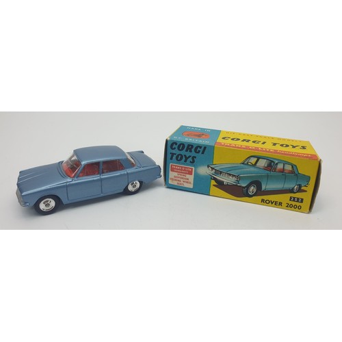 277 - A vintage boxed Corgi Rover 2000, 252. UK shipping £14. We combine shipping.