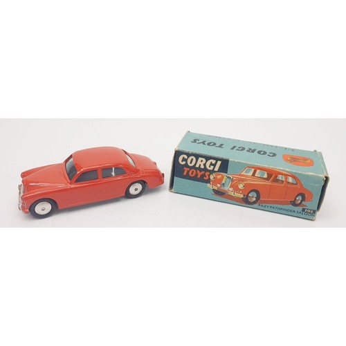 281 - A vintage boxed Corgi Riley Pathfinder Saloon, 205. UK shipping £14. We combine shipping.