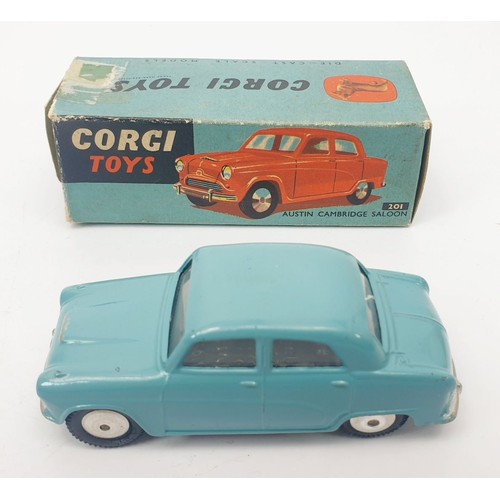 284 - A vintage boxed Corgi Austin Cambridge Saloon, 201. UK shipping £14. We combine shipping.