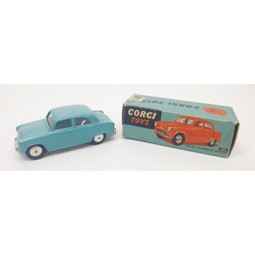 284 - A vintage boxed Corgi Austin Cambridge Saloon, 201. UK shipping £14. We combine shipping.