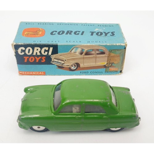 288 - A vintage boxed Corgi Ford Consul Saloon, 200M. UK shipping £14. We combine shipping.