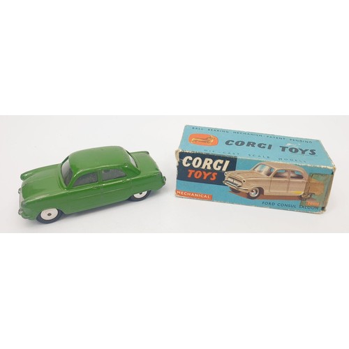 288 - A vintage boxed Corgi Ford Consul Saloon, 200M. UK shipping £14. We combine shipping.