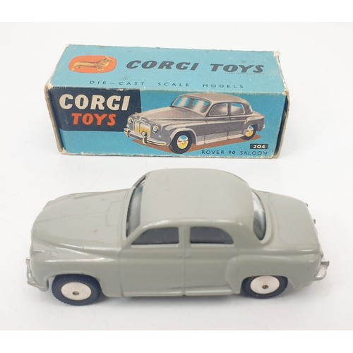 289 - A vintage boxed Corgi Rover 90 Saloon, 204. UK shipping £14. We combine shipping.