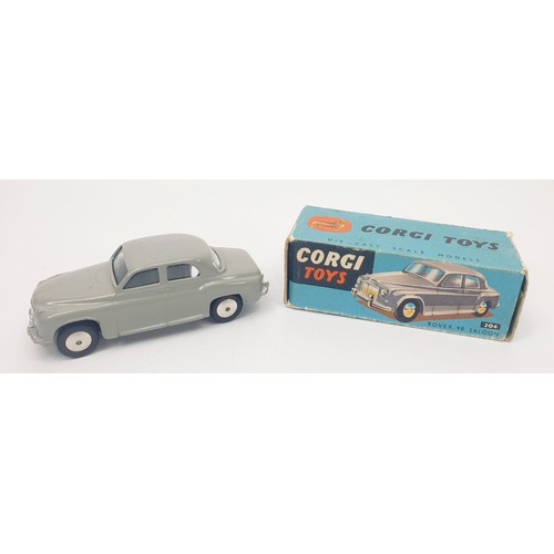 289 - A vintage boxed Corgi Rover 90 Saloon, 204. UK shipping £14. We combine shipping.