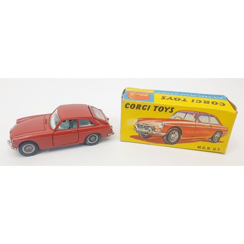 297 - A vintage boxed Corgi M.G.B. G.T., 327. UK shipping £14. We combine shipping.