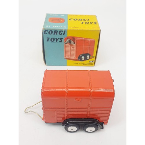 301 - A vintage boxed Corgi Rice's Pony Trailer With Pony, 102. UK shipping £14. We combine shipping.