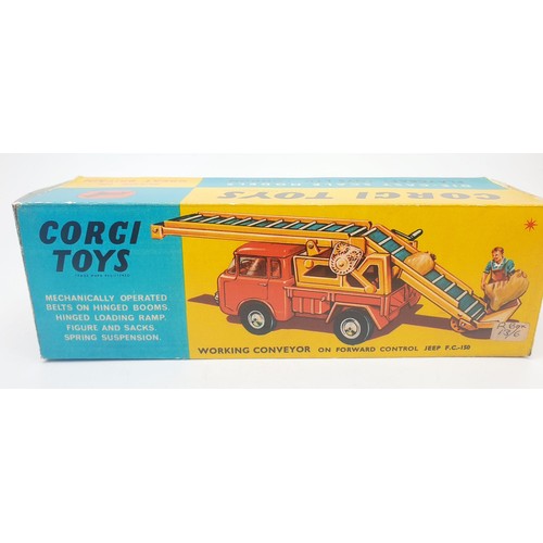 306 - A vintage boxed Corgi Working Conveyor On Forward Control Jeep FC-150, 64. UK shipping £14. We combi... 