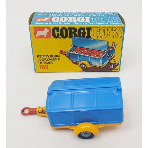 314 - A vintage boxed Corgi Pennyburn Workmen's Trailer, 109. UK shipping £14. We combine shipping.