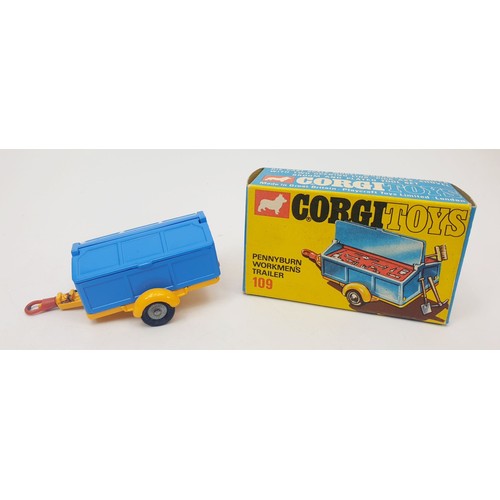 314 - A vintage boxed Corgi Pennyburn Workmen's Trailer, 109. UK shipping £14. We combine shipping.