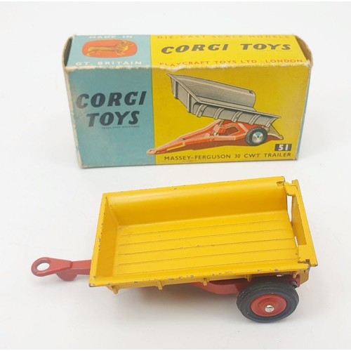 315 - A vintage boxed Corgi Massey-Ferguson  30 CWT Trailer, 51. UK shipping £14. We combine shipping.