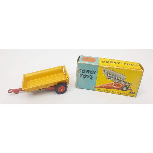 315 - A vintage boxed Corgi Massey-Ferguson  30 CWT Trailer, 51. UK shipping £14. We combine shipping.