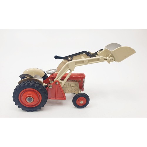 326 - A vintage boxed Corgi Massey-Ferguson 65 Tractor with Shovel, 53. UK shipping £14. We combine shippi... 