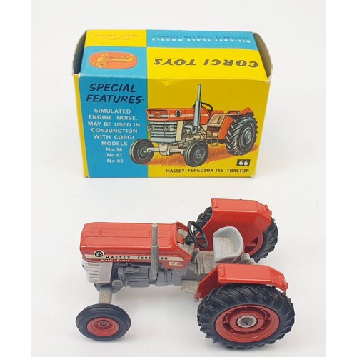 328 - A vintage Corgi Massey-Ferguson 165 Tractor with reproduction box, 66. UK shipping £14. We combine s... 