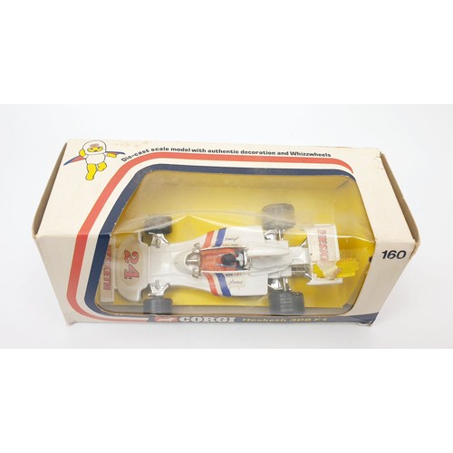 333 - A vintage boxed Corgi Hesketh 308 Formula 1 Racing Car, 160. UK shipping £14. We combine shipping.