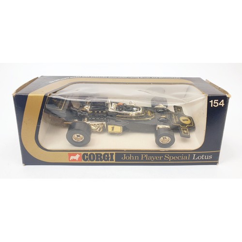 334 - A vintage boxed Corgi John Player Special Lotus, 154. UK shipping £14. We combine shipping.