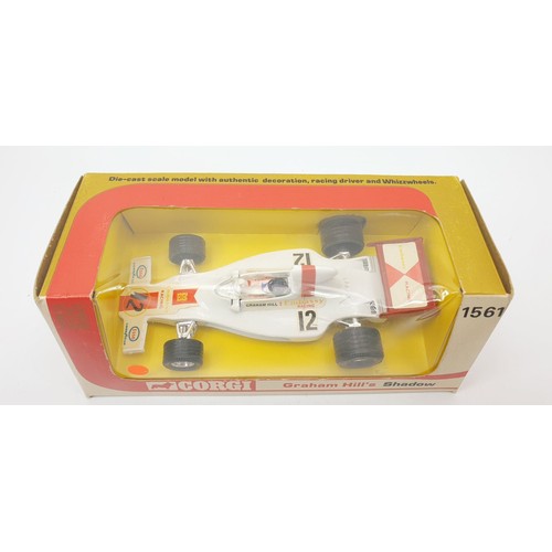 335 - A vintage boxed Corgi Graham Hill's Shadow, 1561. UK shipping £14. We combine shipping.