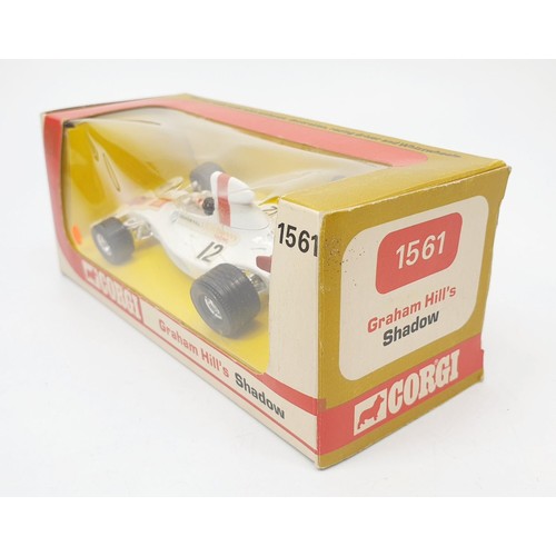 335 - A vintage boxed Corgi Graham Hill's Shadow, 1561. UK shipping £14. We combine shipping.