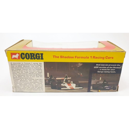 335 - A vintage boxed Corgi Graham Hill's Shadow, 1561. UK shipping £14. We combine shipping.