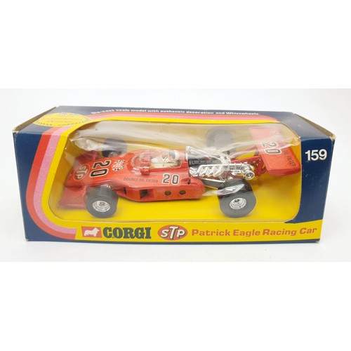 338 - A vintage boxed Corgi Patrick Eagle Indianapolis Racing Car, 159. UK shipping £14. We combine shippi... 