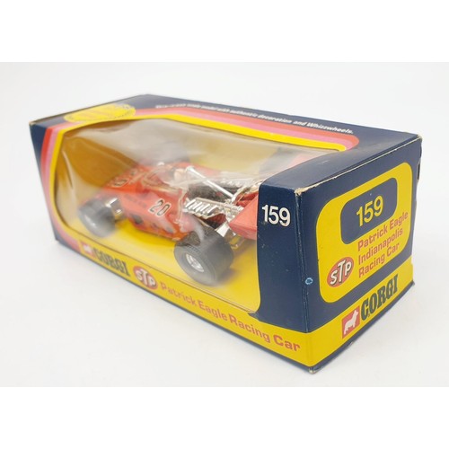 338 - A vintage boxed Corgi Patrick Eagle Indianapolis Racing Car, 159. UK shipping £14. We combine shippi... 