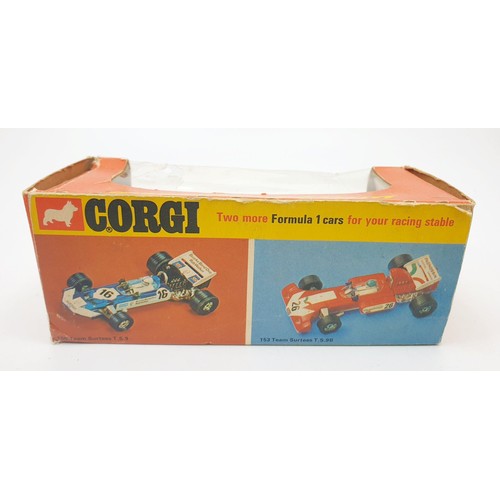 339 - A vintage boxed Corgi Whizzwheels Yardley McLaren M19A Formula 1 Racing Car, 151. UK shipping £14. W... 