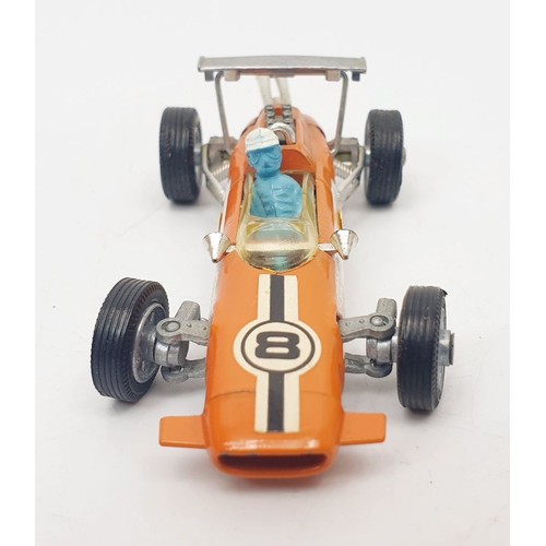 349 - A vintage boxed Corgi A Lotus-Climax F/1 Driver Controlled Steering, 158. UK shipping £14. We combin... 