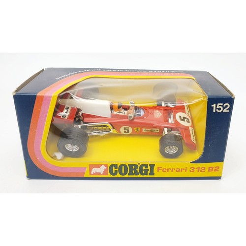 353 - A vintage boxed Corgi Ferrari 312 B2 Formula 1, 152. UK shipping £14. We combine shipping.