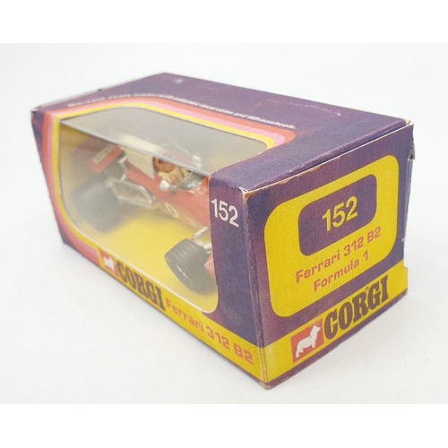 354 - A vintage Corgi Ferrari 312 B2 Formula 1 in reproduction box, 152. UK shipping £14. We combine shipp... 