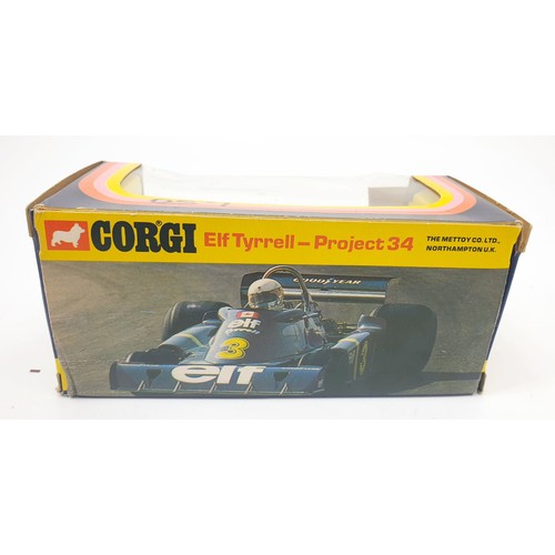 355 - A vintage boxed Corgi Elf Tyrrell Project 34, 161. UK shipping £14. We combine shipping.