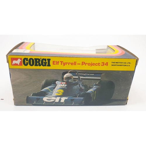 356 - A vintage boxed Corgi Elf Tyrrell Project 34, 161. UK shipping £14. We combine shipping.