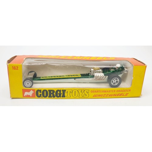 360 - A vintage boxed Corgi Quartermaster Dragster, 162. UK shipping £14. We combine shipping.