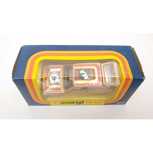 364 - A vintage boxed Corgi VW Polo, 302. UK shipping £14. We combine shipping.