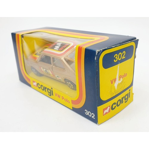 364 - A vintage boxed Corgi VW Polo, 302. UK shipping £14. We combine shipping.