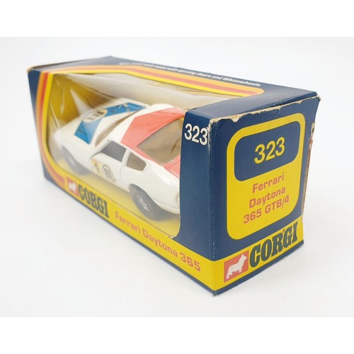 366 - A vintage boxed Corgi Ferrari Daytona 365, 323. UK shipping £14. We combine shipping.