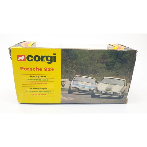 371 - A vintage boxed Corgi Porsche 924, 303. UK shipping £14. We combine shipping.