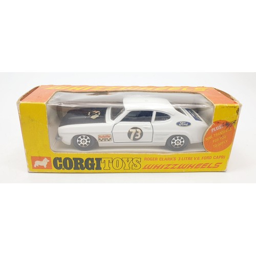 377 - A vintage boxed Corgi Whizzwheels Roger Clark's 3ltr V.6. Ford Carpri, 303. UK shipping £14. We comb... 