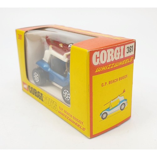 389 - A vintage boxed Corgi Whizzwheels G.P. Beach Buggy, 381. UK shipping £14. We combine shipping.