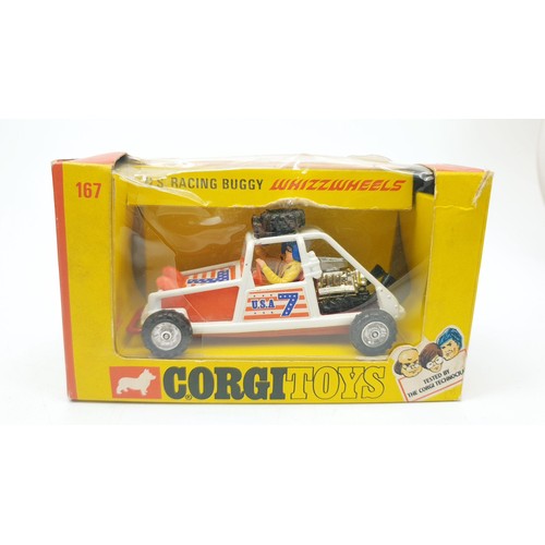 391 - A vintage boxed Corgi U.S. Racing Buggy, 167. UK shipping £14. We combine shipping.