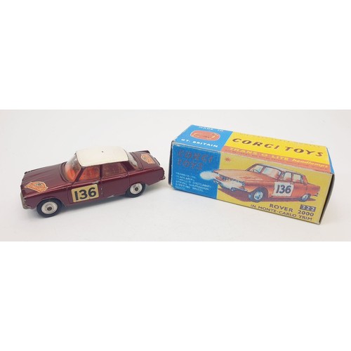 396 - A vintage boxed Corgi Rover 2000 in Monte Carlo Trim, 322 with reproduction box. UK shipping £14. We... 