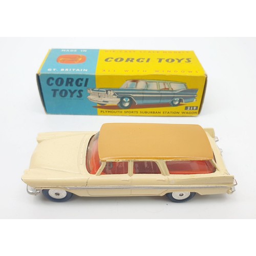 401 - A vintage boxed Corgi Plymouth Sports Suburban Station Wagon, 219. UK shipping £14. We combine shipp... 