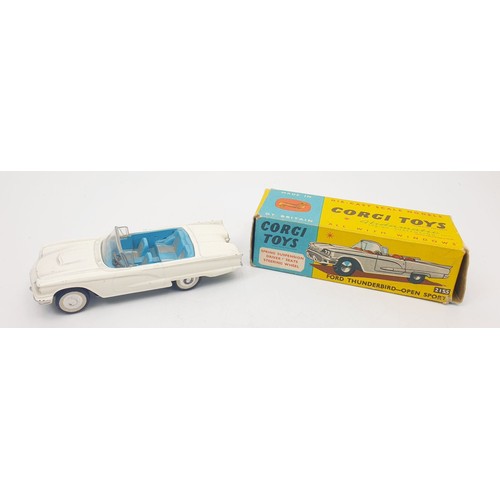 402 - A vintage boxed Corgi Ford Thunderbird Open Sports, 215S. UK shipping £14. We combine shipping.