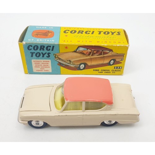 404 - A vintage boxed Corgi Ford Consul Classic, 234. UK shipping £14. We combine shipping.