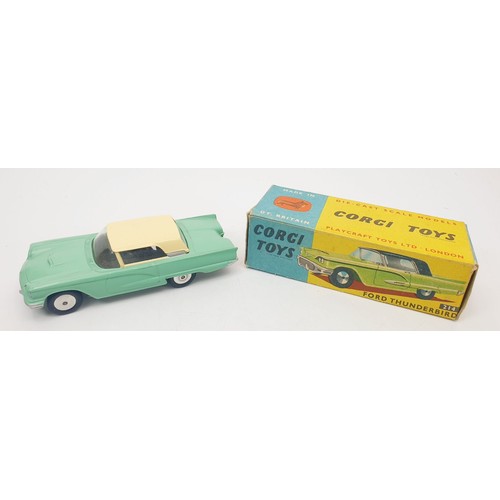 405 - A vintage boxed Corgi Ford Thunderbird, 214. UK shipping £14. We combine shipping.