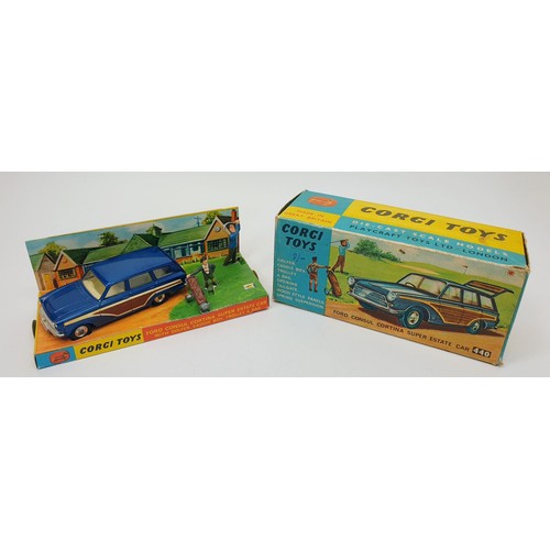 411 - A vintage boxed Corgi Ford Consul Cortina Super Estate Car, 440. UK shipping £14. We combine shippin... 