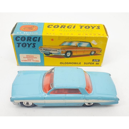 415 - A vintage boxed Corgi Oldsmobile Super 88, 235. UK shipping £14. We combine shipping.