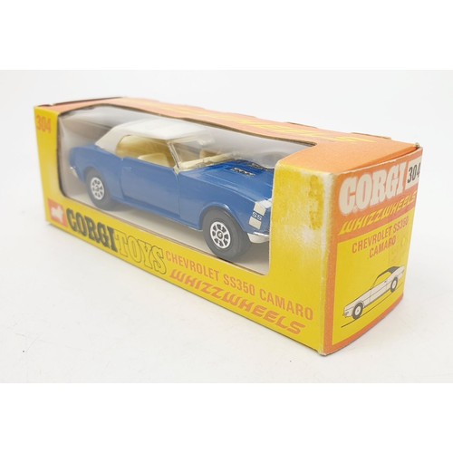 418 - A vintage boxed Corgi Whizzwheels Chevrolet SS350 Camero, 304. UK shipping £14. We combine shipping.