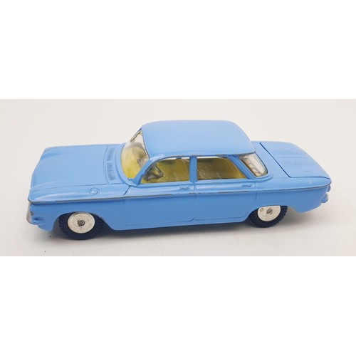 421 - A vintage boxed Corgi Chevrolet Corvair, 229. UK shipping £14. We combine shipping.