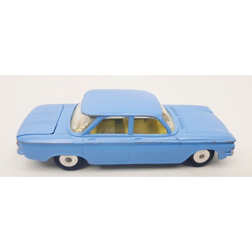 421 - A vintage boxed Corgi Chevrolet Corvair, 229. UK shipping £14. We combine shipping.