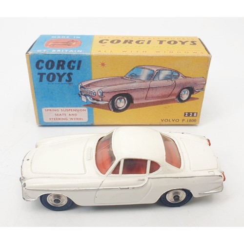 423 - A vintage Corgi Volvo P.1800, 228 with reproduction box. UK shipping £14. We combine shipping.